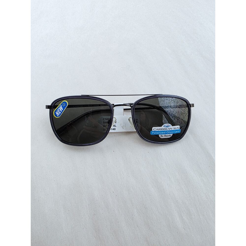 New Polarized Glass Caribbean Sun CS0066M Sunglasses Gunmetal metal RX ready